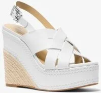 Nora Leather Wedge Sandal - Image 6