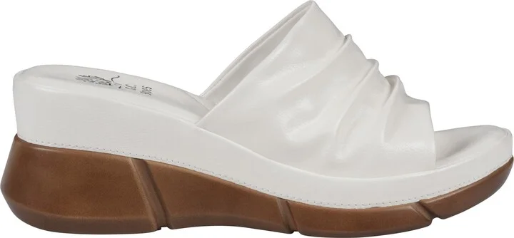 Nora Ruched Wedge Sandal - Image 3