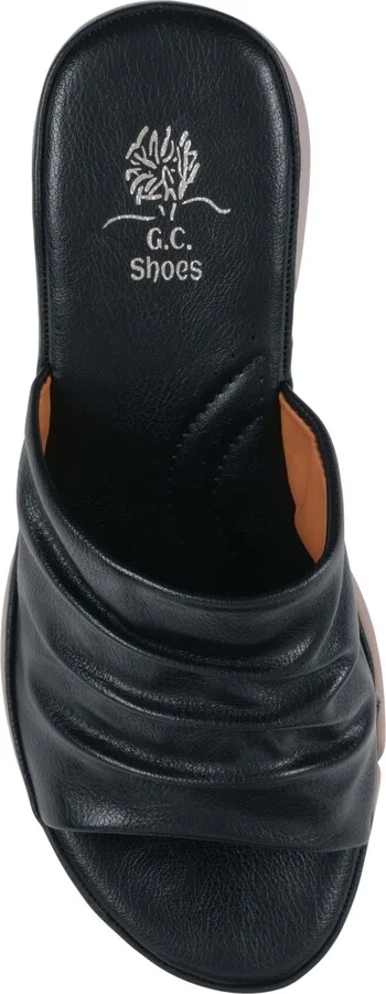 Nora Ruched Wedge Sandal - Image 9