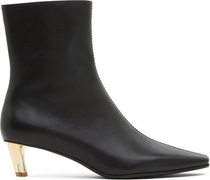 Nora Slim Boot In Colour Black Size 35