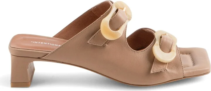Nora Square Toe Sandal- Brown - Image 2
