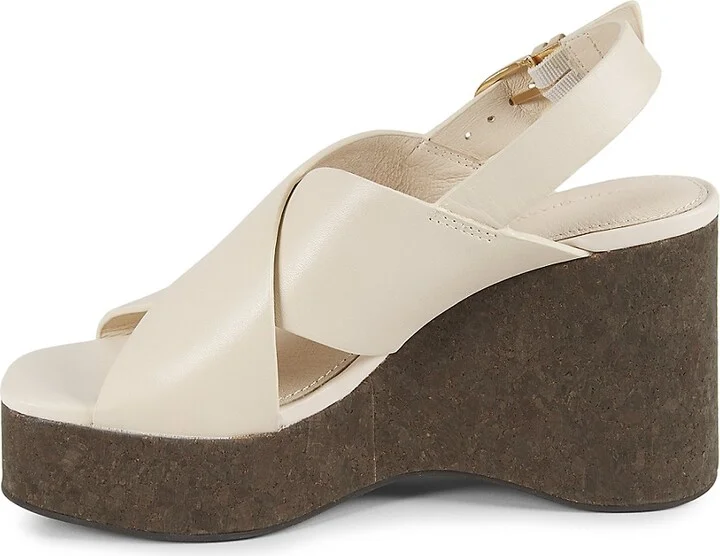 Norah 89MM Leather Wedge Sandals - Image 4