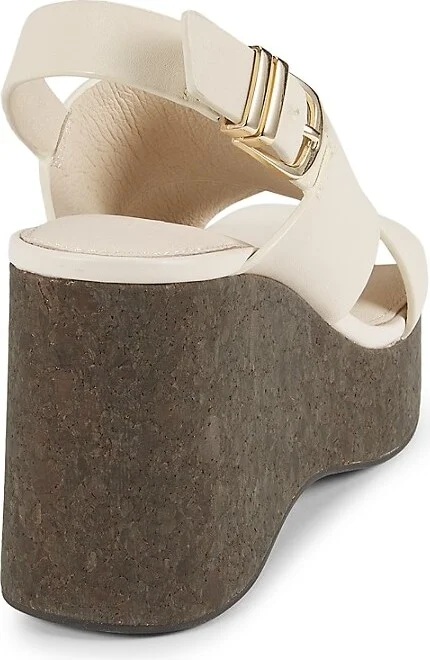 Norah 89MM Leather Wedge Sandals - Image 3