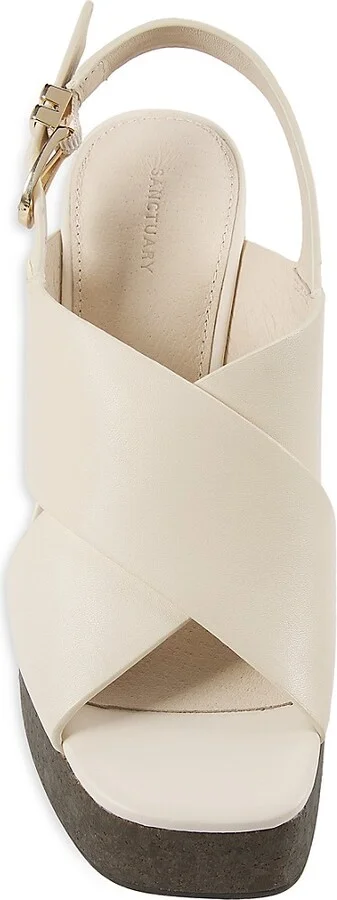 Norah 89MM Leather Wedge Sandals - Image 5