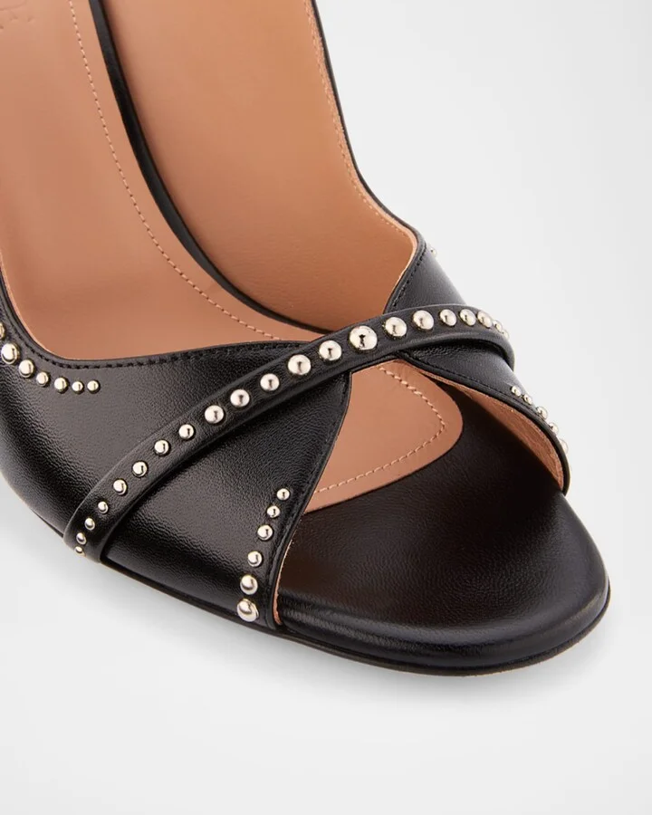 Norah Nappa Leather Dual-Strap Mule Sandals - Image 2