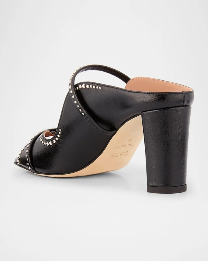 Norah Nappa Leather Dual-Strap Mule Sandals - Image 4