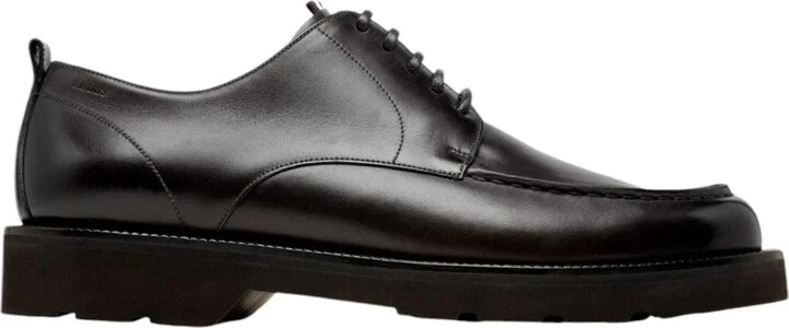 Norber 6239800 Men's Black Calf Leather Derby Shoes