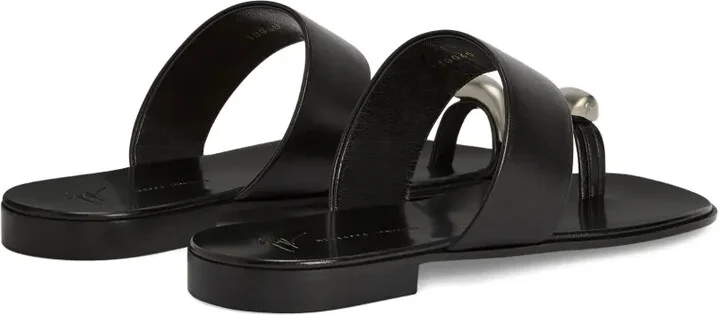 Norbert leather single-band toe-ring sandals - Image 3