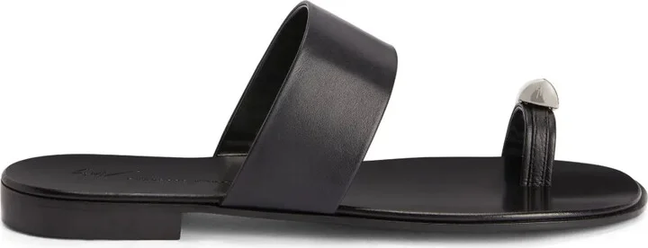 Norbert leather slides