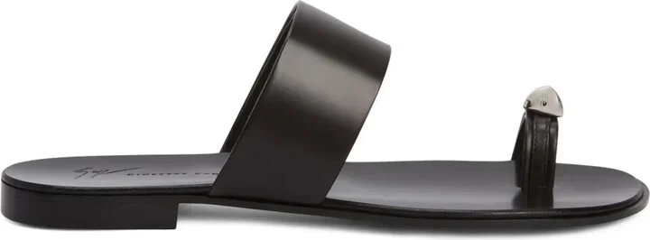 Norbert leather slides