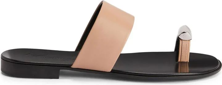 Norbert leather slides
