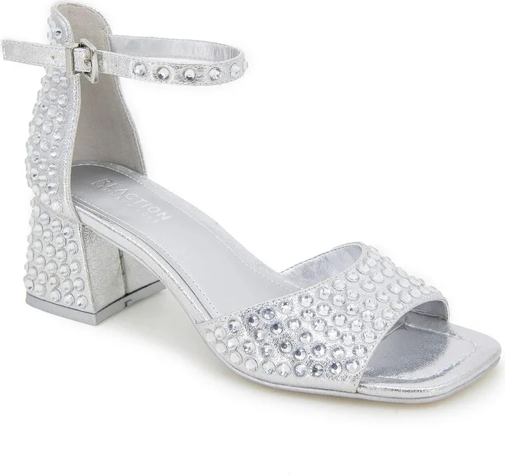 Nori Womens Ankle Strap Block Heel Pumps