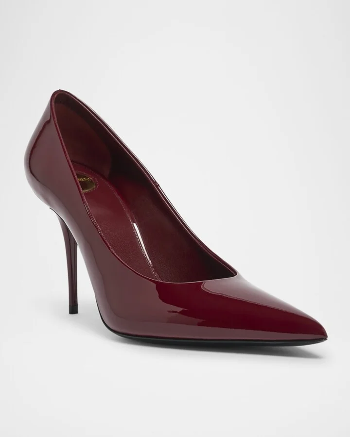 Norma Glossy Leather Pumps - Image 2
