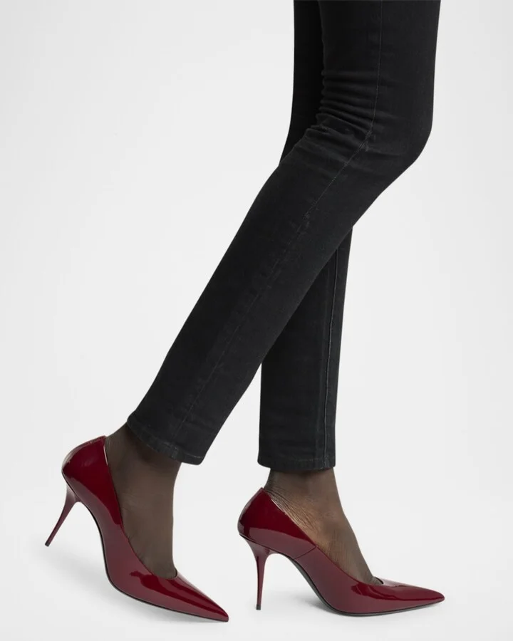 Norma Glossy Leather Pumps - Image 3