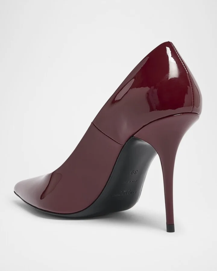 Norma Glossy Leather Pumps - Image 4