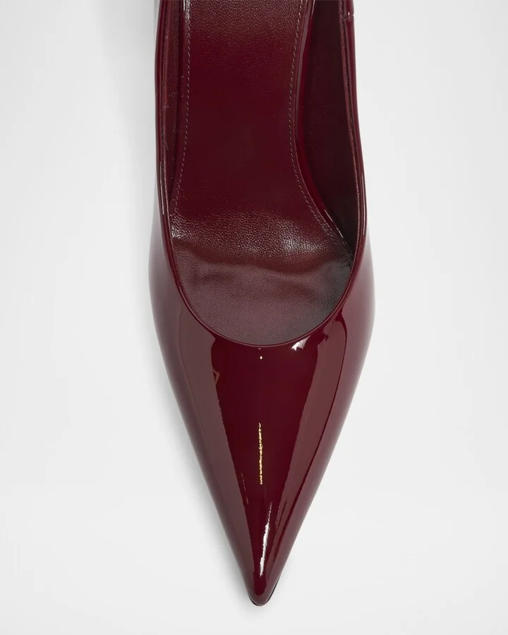 Norma Glossy Leather Pumps - Image 5