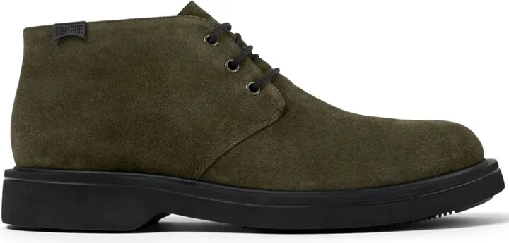 Norman lace-up suede boots