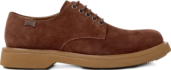 Norman lace-up suede Derby shoes