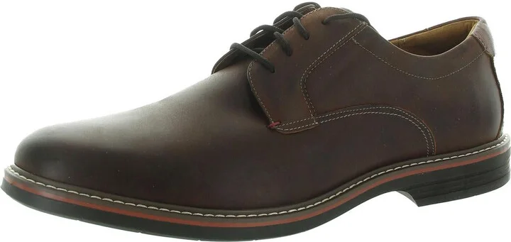 Norwalk Mens Leather Plain Toe Oxfords