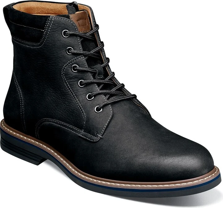 Norwalk Plain Toe Lace-Up Boot