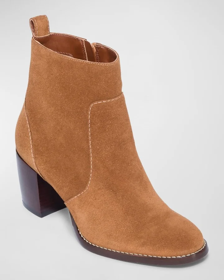 Norwich Suede Ankle Booties - Image 3