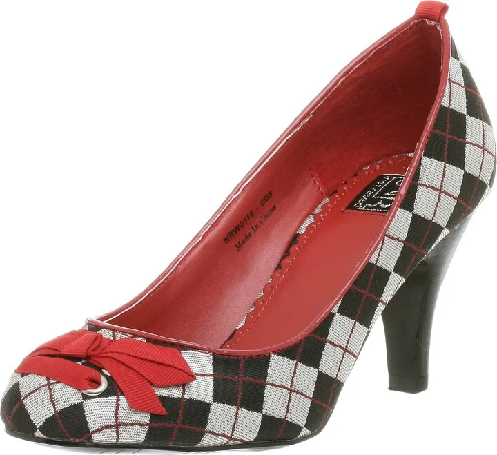 Not Rated Women's Suit Up Argyle Pump