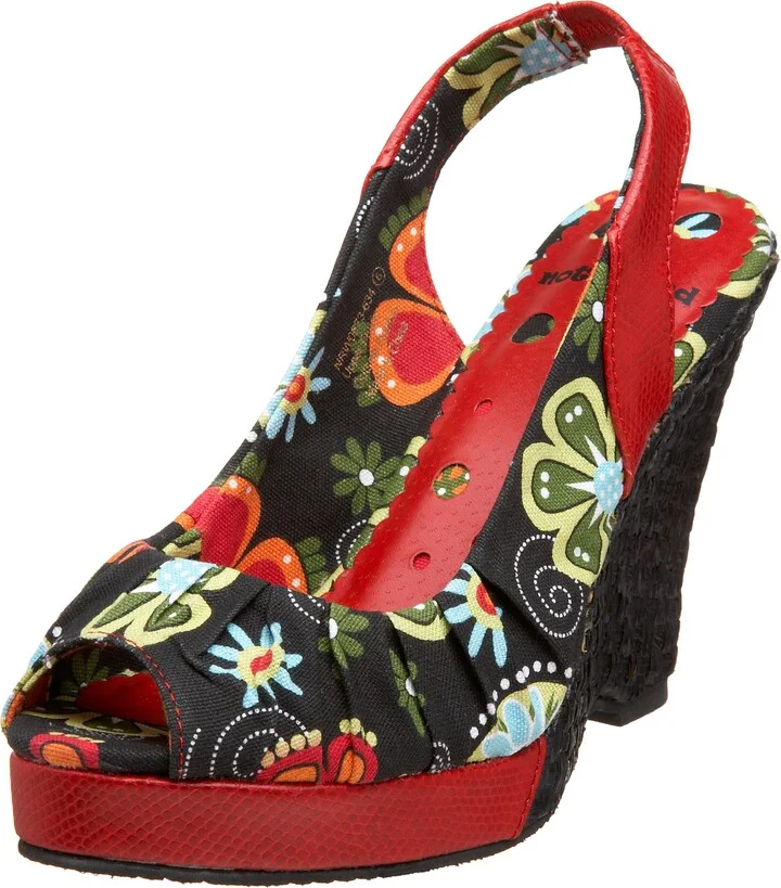 Not Rated Women's Tea for Two Peep Toe Wedge