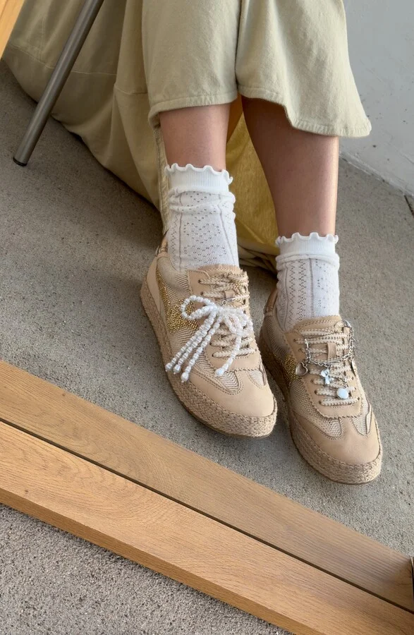 Notice Beaded Mesh Espadrille Sneaker - Image 9