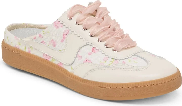 Pink Floral Leather