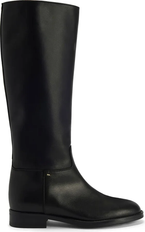 Nourine leather mid-calf boots