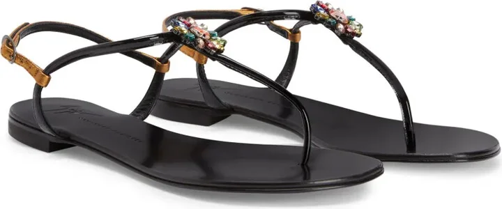 Noussa floral-appliqué sandals - Image 2