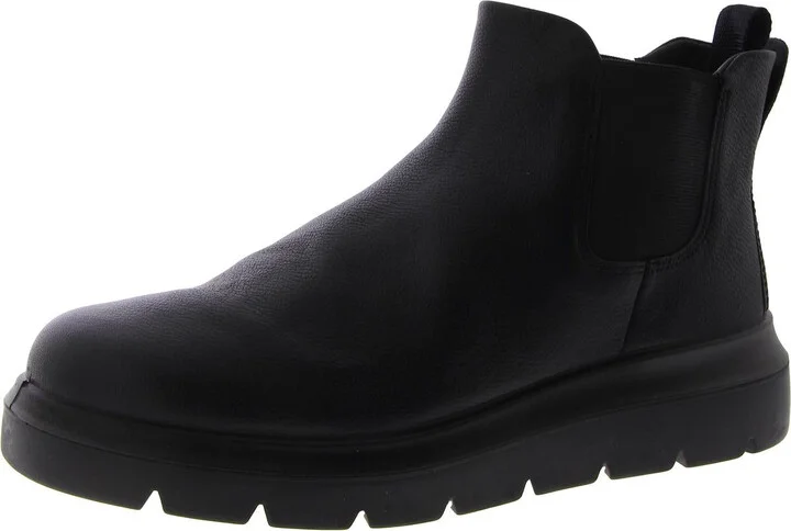 Nouvelle Womens Leather Pull On Chelsea Boots