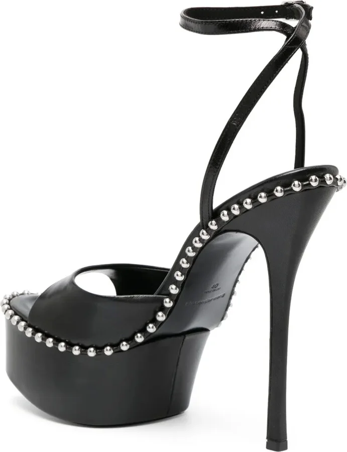 Nova 145mm platform leather sandals - Image 3