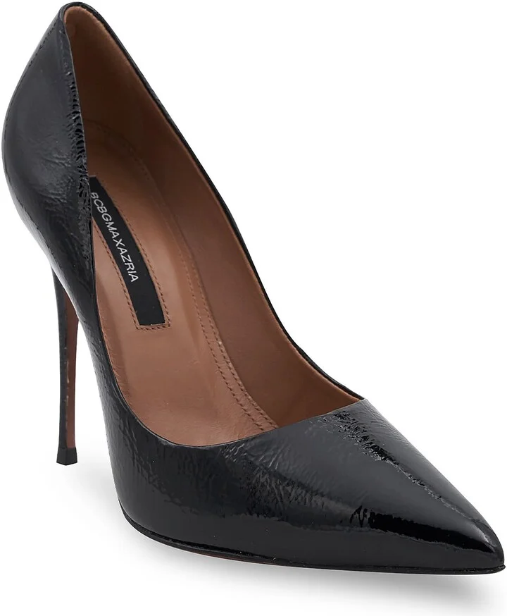 BLACK CRINKLE PATENT