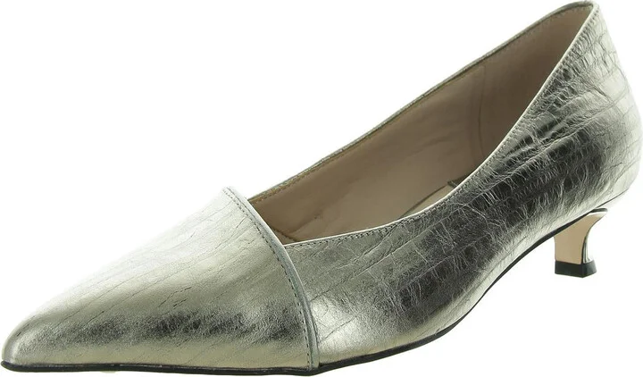 Nova Womens Leather Slip-On Pumps