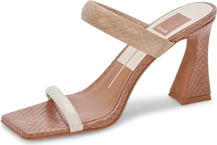Novah Sandal Women's US 9 Brown Slip-On Square Toe Spool Heel KHD950
