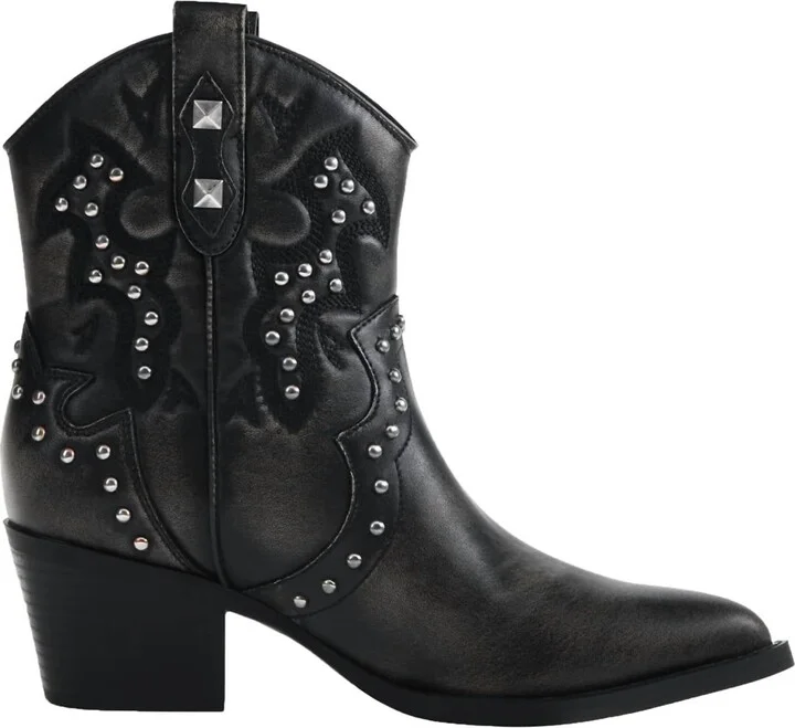 Nowhere Western Bootie In Black