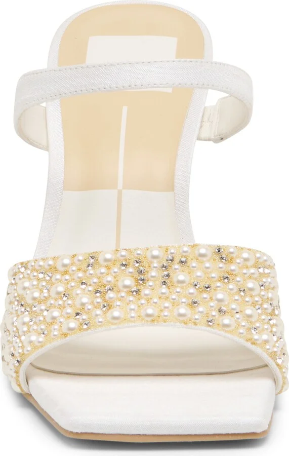 Nowles Faux Pearl & Rhinestone Sandal - Image 3