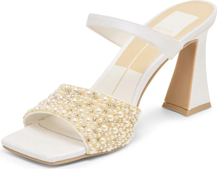Nowles Faux Pearl & Rhinestone Sandal - Image 8