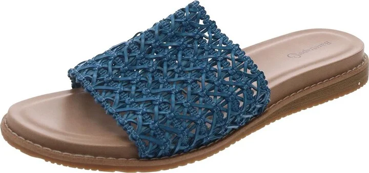 Noya Womens Woven Manmade Slide Sandals