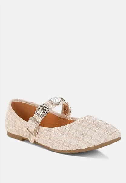Noyama Charms Embellished Tweed Mary Janes Women - Image 2