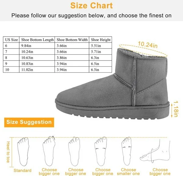 NPolar Women Lady Snow Boots Suede Mid-Calf Boot w/ Anti-slip Rubber Base Knitting Design Pink Size - Image 2