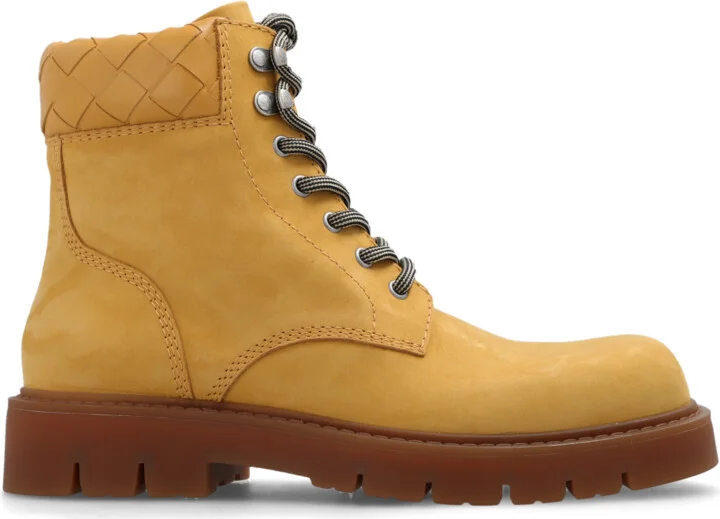 Nubuck Ankle Boots, , - Beige