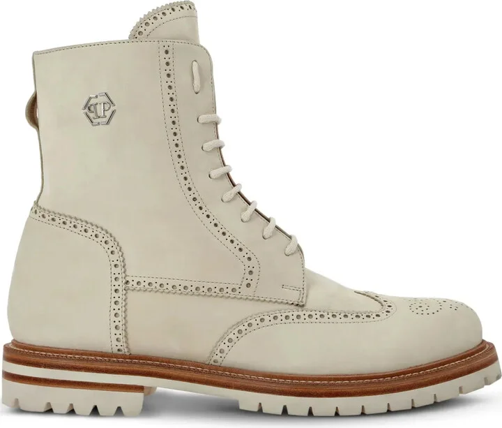 Nubuck leather boots