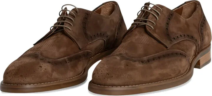 Nubuck-Leather Derby Shoes - Image 2