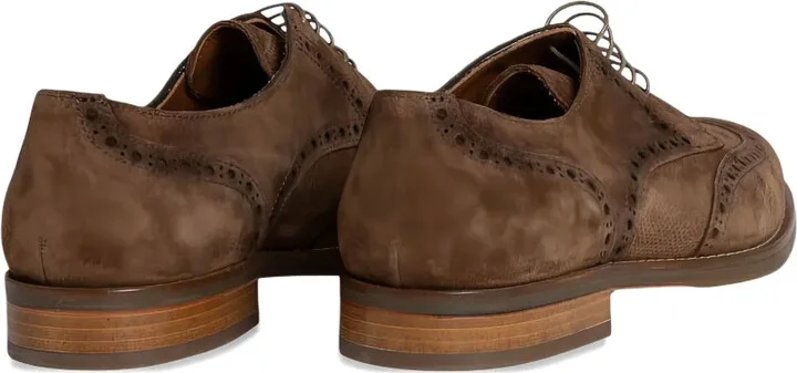 Nubuck-Leather Derby Shoes - Image 3
