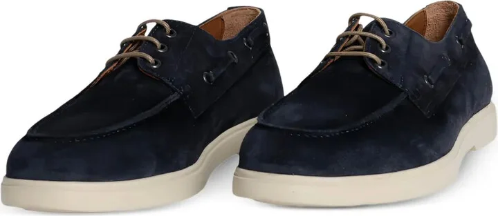 Nubuck-Leather Lace-Up Boat Shoes - Image 2
