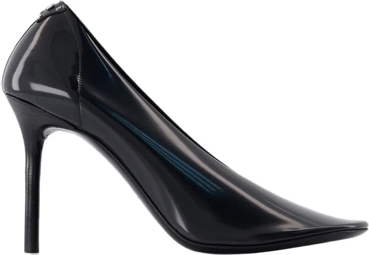 Nude Stilettos Pumps - Courreges - PVC - Black