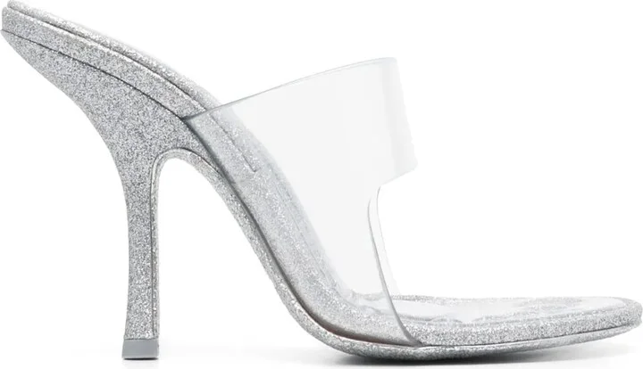 Nudie 110mm glittered sandals