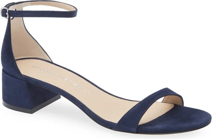 Nudist Block Heel Sandal